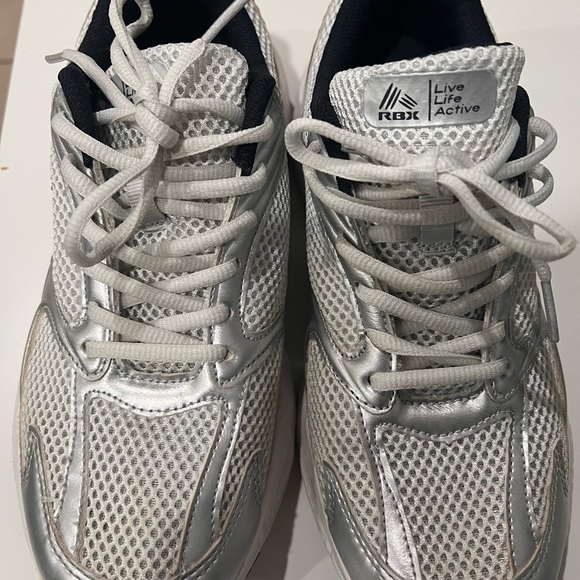 RBX Metallic Silver Mesh Sneakers - Picture 1 of 8